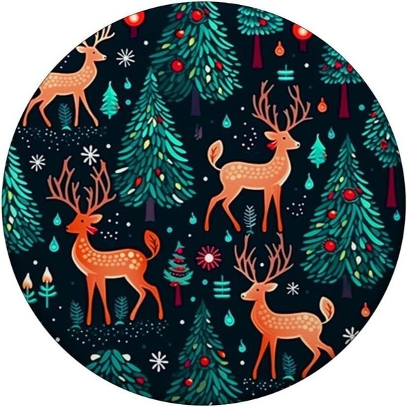 PopSockets Christmas Trees Deer Xmas for Phone Women Swappable Base PopGrip - Picture 4 of 13